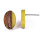 Resin & Walnut Wood Stud Earring Findings(MAK-N032-004A-A03)-4