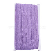Polyester Ribbon, Fringe Lace Trim, Purple, 7/8~1 inch(23~25mm), about 25m/card(OCOR-TAC0005-09D)