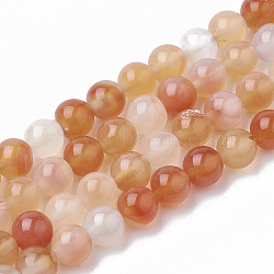 Natural Carnelian Beads Strands, Dyed, Round, 8mm, Hole: 1.5mm, about 50pcs/strand, 14.96 inch(X-G-S295-13-8mm)