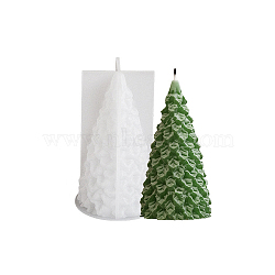 Christmas Theme DIY Candle Silicone Molds, for Candle Making, Christmas Tree, 53x92mm(SIMO-P011-01A)