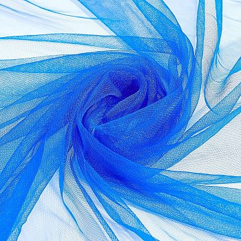 1Sheet Chinlon Tulle, Diamond Mesh, for Wedding Party Decorations, Medium Blue, 200x160x0.015cm