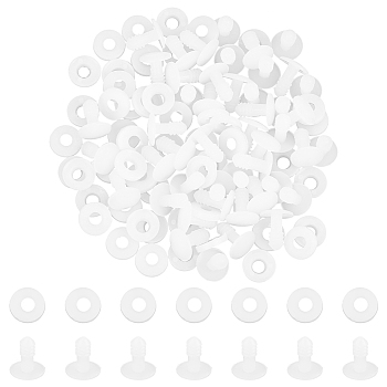 40 Sets Plastic Doll Joints, with Washers, DIY Crafts Stuffed Toy Teddy Bear Accessories, White, 17x14.5mm
