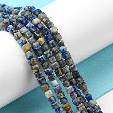 Natural Lapis Lazuli Beads Strands(G-C052-05A)-2