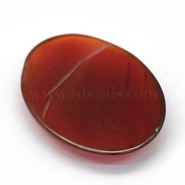 Oval Dyed Natural Striped Agate/Banded Agate Cabochons(G-R349-30x40-10)-3