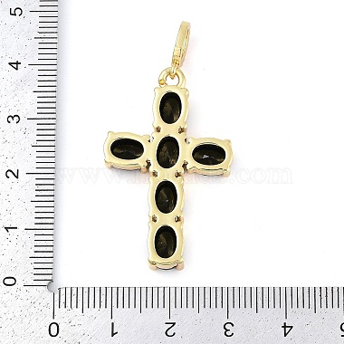 Rack Plating Brass Cubic Zirconia European Dangle Charms(KK-P287-47G)-4