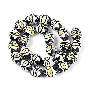 Handmade Porcelain Ceramic Beads Strands(PORC-T135-07B)-2