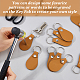 16Pcs Teardrop PU Leather Keychains(KEYC-DC0001-47A)-3