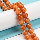 Natural Orange Calcite Dyed Beads Strands(G-P503-8MM-11)-2