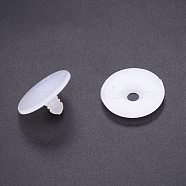 Plastic Doll Craft Articulation, Stuffed Toy Articulation, with Washers, White, 35x19mm(KY-WH0030-40E)