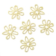 Alloy Connector Charms, Flower, Golden, 32x33x2mm, Hole: 1.2mm(FIND-B021-01G)