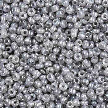 Glass Seed Beads, Ceylon, Round, Dark Gray, 2mm, Hole: 1mm, about 30000pcs/pound