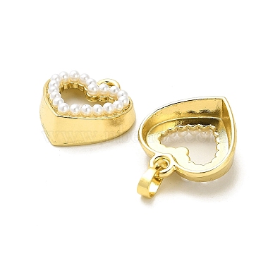 Rack Plating Brass with Plastic Pearl Pendants(KK-L210-009G)-2
