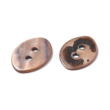 2-Hole Dyed Natural Shell Buttons(BSHE-G029-16)-4