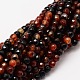 Faceted Natural Agate Round Beads Strands(X-G-E318C-4mm-09)-1