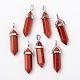 Synthetic Goldstone Pointed Pendants(G-F295-03G)-1