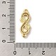Rack Plating Brass Micro Pave Clear Cubic Zirconia Connector Charms(KK-D088-42G)-4