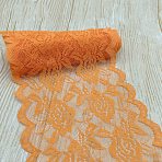 Polyamide Yarns Lace Ribbons, Garment Accessory, Orange, 5-7/8 inch(150mm), about 10.94 Yards(10m)/pc(DIY-WH0678-114A)