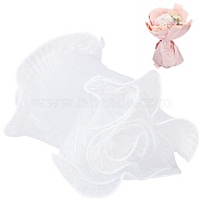 3 Bags Polyester Gift Wrapping Paper, Bouquet Packaging for Valentine's Day, White, 14cm, about 1.8m/bag(DIY-BC0012-97C)