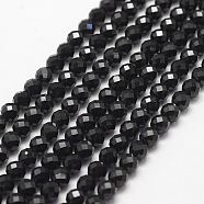 Natural Spinel Bead Strands, Faceted, Round, 4mm, Hole: 0.5mm, about 98pcs/strand, 15.4 inch(G-P279-78-4mm)
