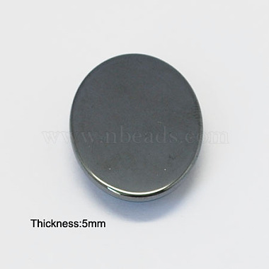 Non-magnetic Synthetic Hematite Cabochons(G-S074-25x18mm)-2