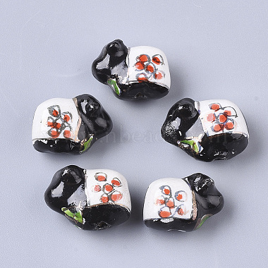 19mm Black Sheep Porcelain Beads