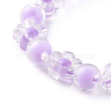 Transparent Acrylic Stretch Charm Bracelets for Kids(BJEW-JB06167)-4