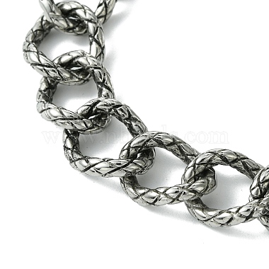 304 Stainless Steel Twisted Bracelets for Women Men(BJEW-C063-06AS)-2