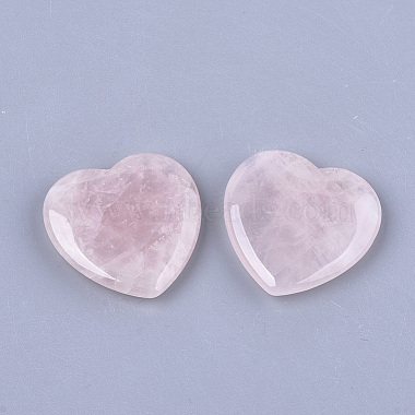 quartz rose naturel coeur pierre d'amour(G-T125-06B)-2