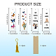 4 Sets Acrylic Bookmark Pendants for Teachers' Day(DIY-GL0004-27C)-3