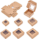Benecreat 24pcs 6 styles de papier avec boîtes à bonbons en PVC(CON-BC0002-14A)-1