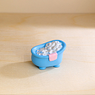 Resin Miniature Ornaments, Micro Landscape Home Dollhouse Accessories, Bathtub, 35x23mm(PW-WG8FD30-02)