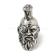 316 Surgical Stainless Steel Pendants, Norse Mythologie Odin'S Symbolen, Antique Silver, 39.5x27x20mm, Hole: 8mm(STAS-Z073-82AS)