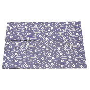 Paper Envelope, Floral Pattern, Rectangle, Slate Blue, 12.5x17.5x0.02cm(DIY-WH0204-27H)