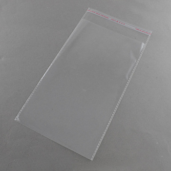OPP Cellophane Bags, Rectangle, Clear, 27x14cm, Unilateral Thickness: 0.035mm, Inner Measure: 23x14cm