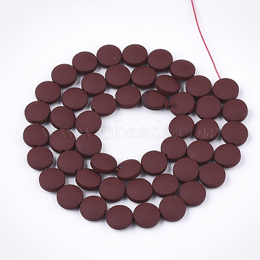 Spray Painted Non-magnetic Synthetic Hematite Beads Strands(G-T116-02-21)-2