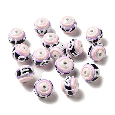 White Round Acrylic Beads