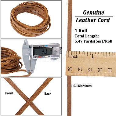 Flat Cowhide Leather Jewelry Cord(LC-GF0001-10B-02)-2