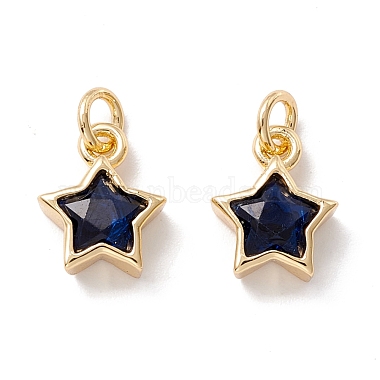 Brass Cubic Zirconia Charms(FIND-Z005-02)-2