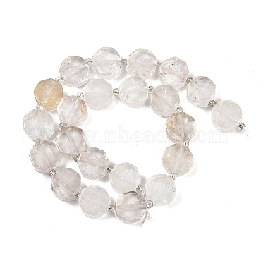 naturelles cristal de quartz brins de perles(G-B125-I01-02)-3