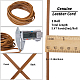 Flat Cowhide Leather Jewelry Cord(LC-GF0001-10B-02)-2