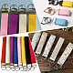 30Pcs 5 Colors Iron Ribbon Ends with Keychain Split Ring(IFIN-GF0001-66)-5