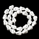 Electroplated Glass Shell Pearl Beads Strands(BSHE-B009-B01-10x15mm)-2