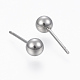 201 Stainless Steel Ball Stud Earrings(STAS-H413-02P-B)-2
