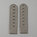 Polyethylene Belt Strap Buckles, for Down Jacket Windbreaker Garment Accessorie, Gray, 81x20.5x4mm, Hole: 2.8mm(FIND-WH0161-15A)