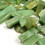 Chip Natural Green Aventurine Graduated Beads Strands, 18~46x10~12x4~6mm, Hole: 2mm, about 38pcs/strand, 15.3 inch(G-P064-11)