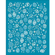 Silk Screen Printing Stencil, for Painting on Wood, DIY Decoration T-Shirt Fabric, Egg Pattern, 100x127mm(DIY-WH0341-048)
