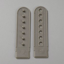 Polyethylene Belt Strap Buckles, for Down Jacket Windbreaker Garment Accessorie, Gray, 81x20.5x4mm, Hole: 2.8mm(FIND-WH0161-15A)