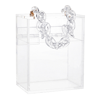 Acrylic Storage Box, Clear, 12.2x8x15.2cm