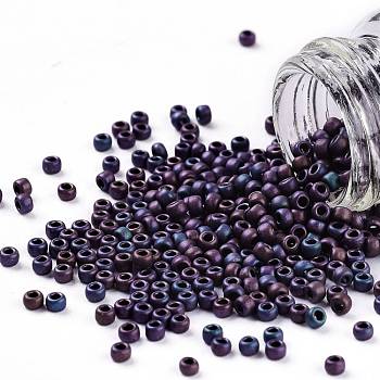 TOHO Round Seed Beads, Japanese Seed Beads, (704) Matte Color Andromeda, 11/0, 2.2mm, Hole: 0.8mm, about 1110pcs/bottle, 10g/bottle