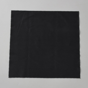 Microfiber Eyeglass Clean Cloth, Square, Black, 200x200x0.3mm